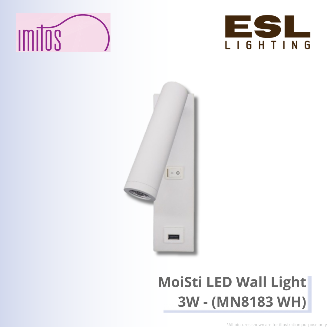 IMITOS MoiSti LED Wall Light 3W - MN8183 WH