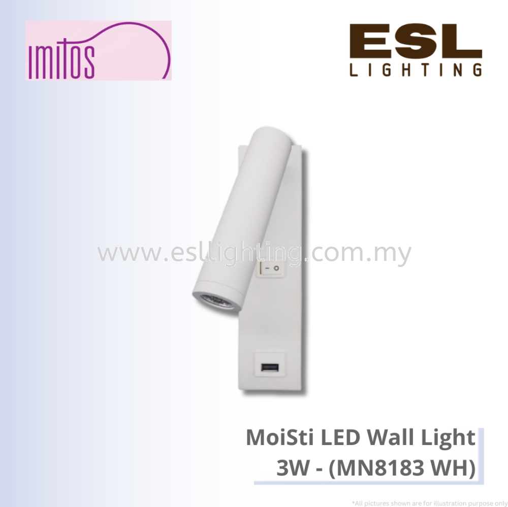 IMITOS MoiSti LED Wall Light 3W - MN8183 WH