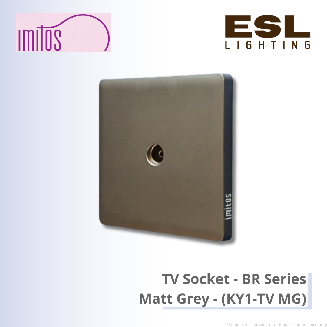 IMITOS TV Socket (BR Series) Matt Grey - KY1-TV MG