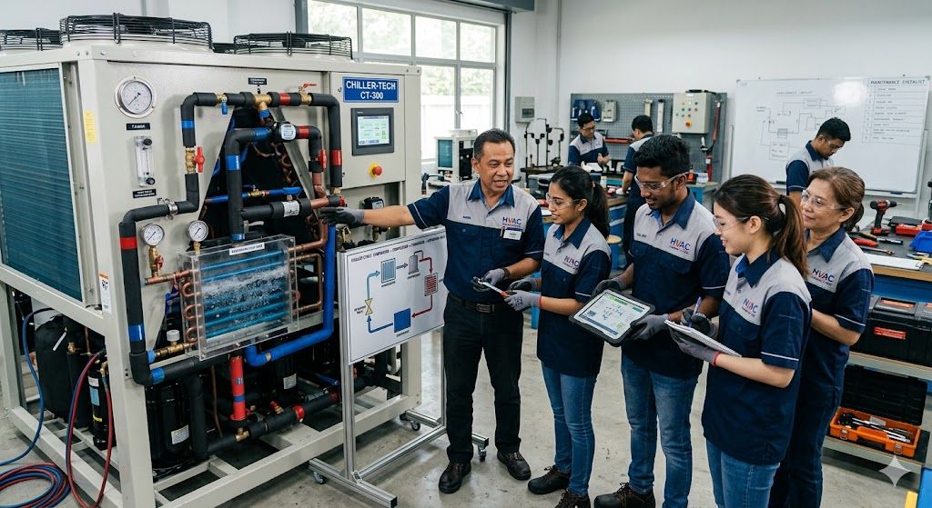 Packaged chiller operation training