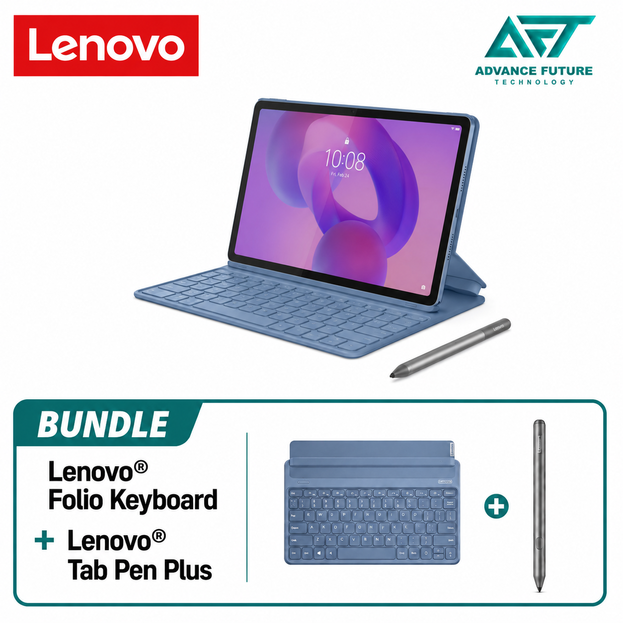 Lenovo Idea Tab ZAFR0977MY 11" 2.5K IPS Touch Tablet Polar Blue ( MediaTek 6300, 8GB, 256GB, WiFi, Android 15 or later )