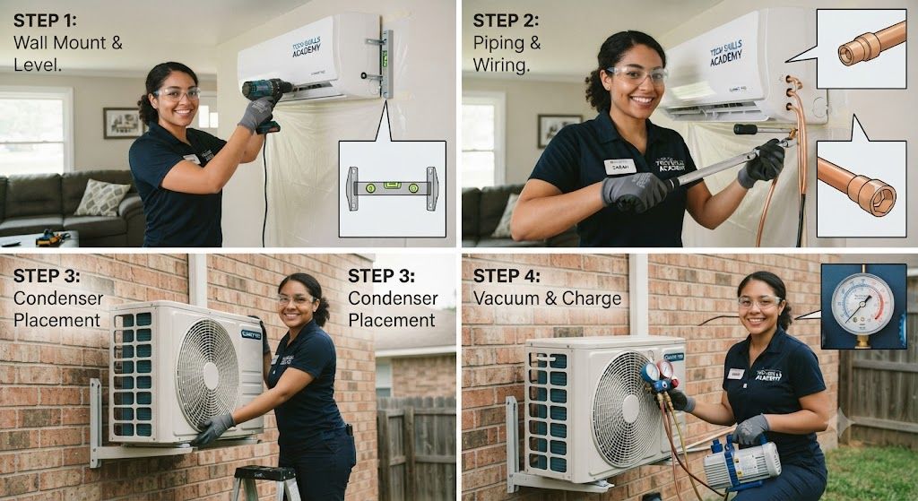 Split unit AC installation guide