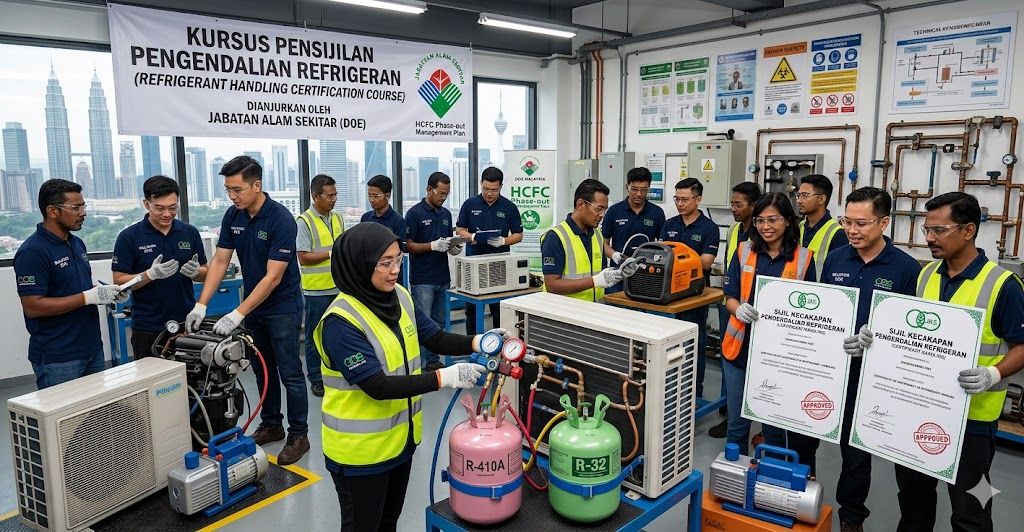 refrigerant handling certification course Malaysia DOE