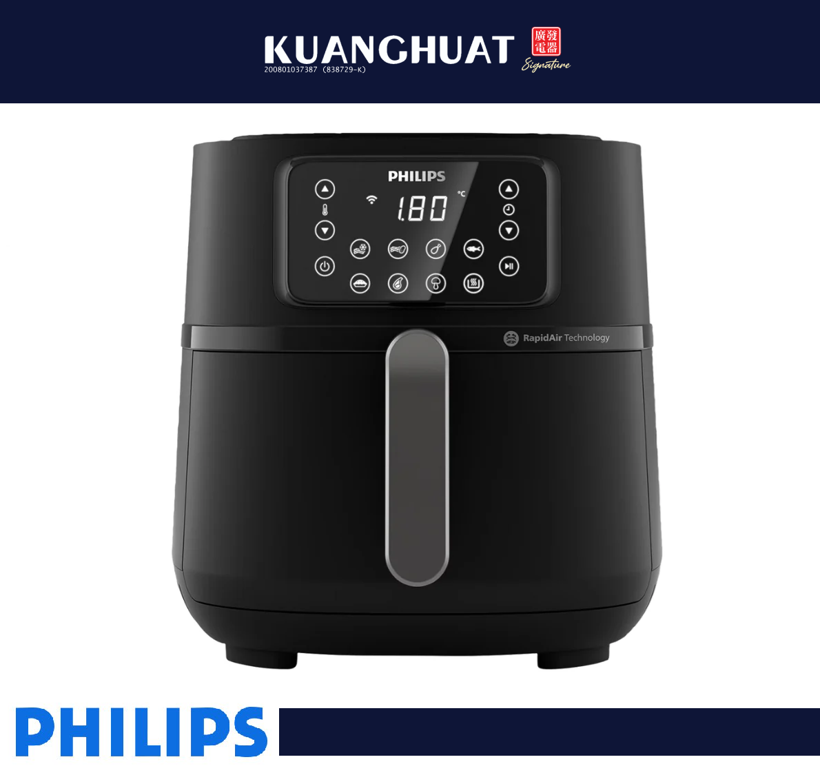 PHILIPS Air Fryer XXL (7.2L) HD9285/90