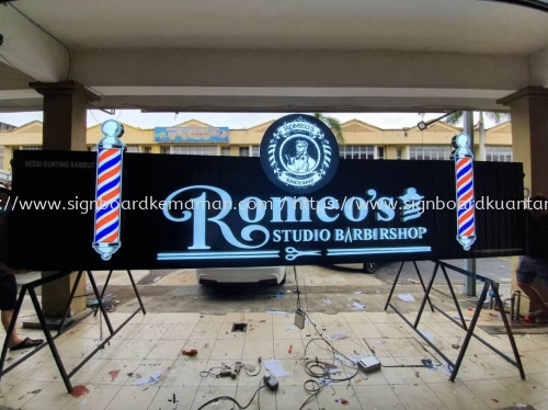 ROMEO'S OUTDOOR ALUMINIUM PANEL 3D LED BOX UP SIGNBOARD SIGNAGE AT PAKA DUNGUN MALAYSIA