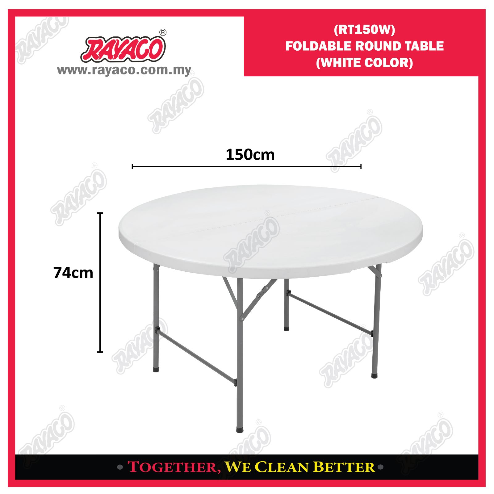 RT150W FOLDABLE ROUND TABLE