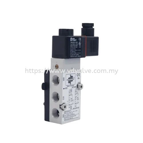 EUROTEC MNF532 NAMUR Standard 3/2-Way or 5/2-Way Convertible Solenoid Valve Single Coil 1/4"