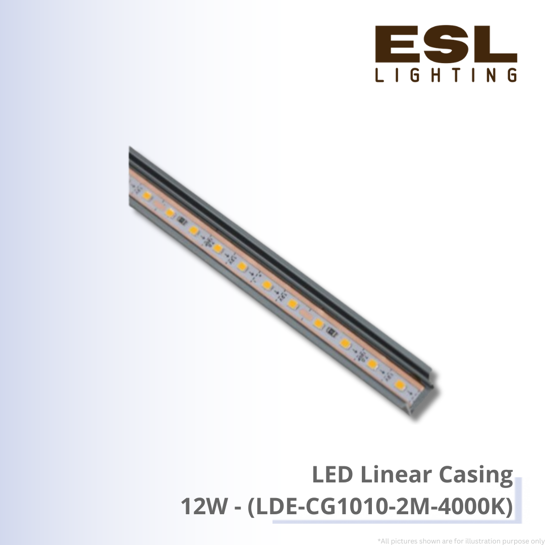 LED Linear Casing 12W - LDE-CG1010-2M-4000K