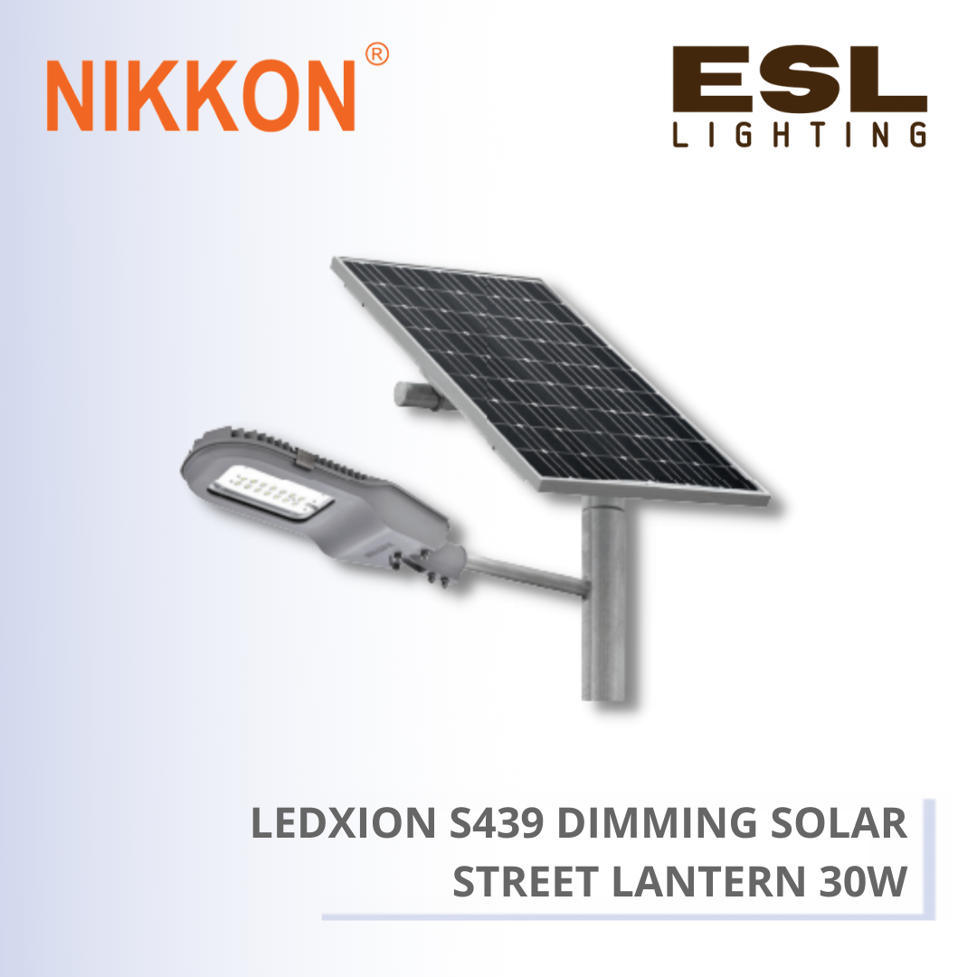 NIKKON LED STREET LANTERN LEDXION S439 DIMMING SOLAR STREET LANTERN 30W - SLD 30W LED 24V2 DIMMING