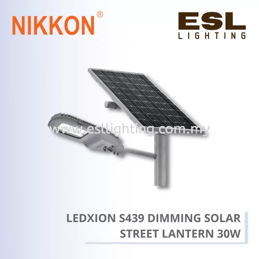 NIKKON LED STREET LANTERN LEDXION S439 DIMMING SOLAR STREET LANTERN 30W - SLD 30W LED 24V2 DIMMING