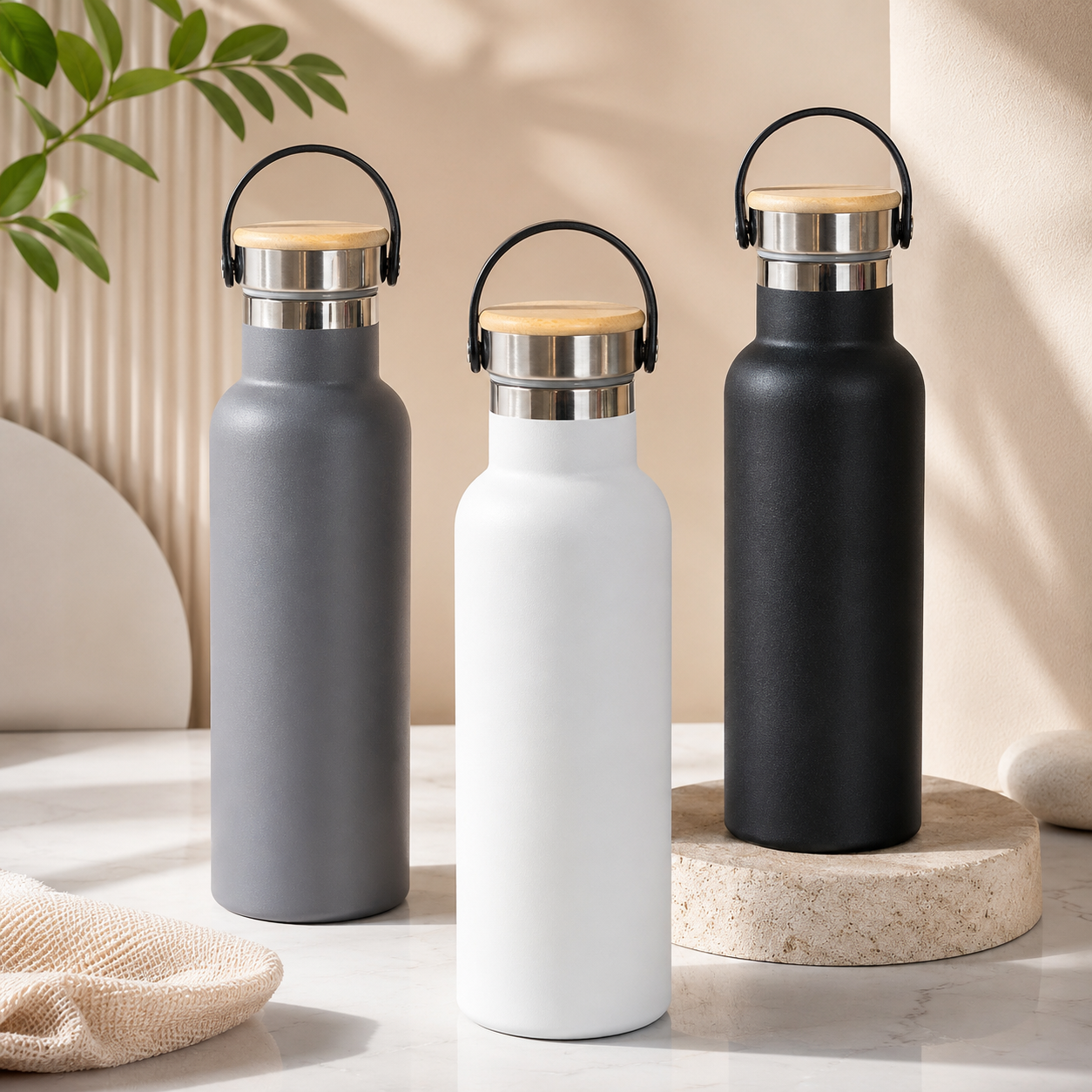 Premium Vacuum Flask with Carry Handle 0140