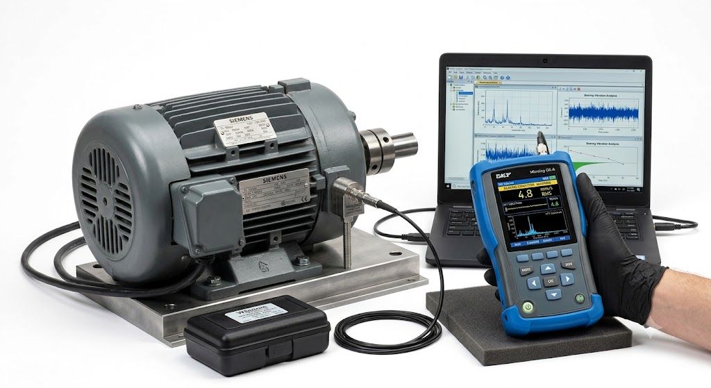 Electric Bearing Vibration Analysis Testing