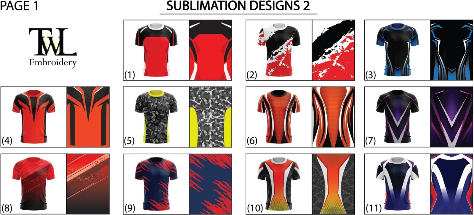 SUBLIMATION DESIGNS 2 [ CUSTOMADE DESIGNS ]