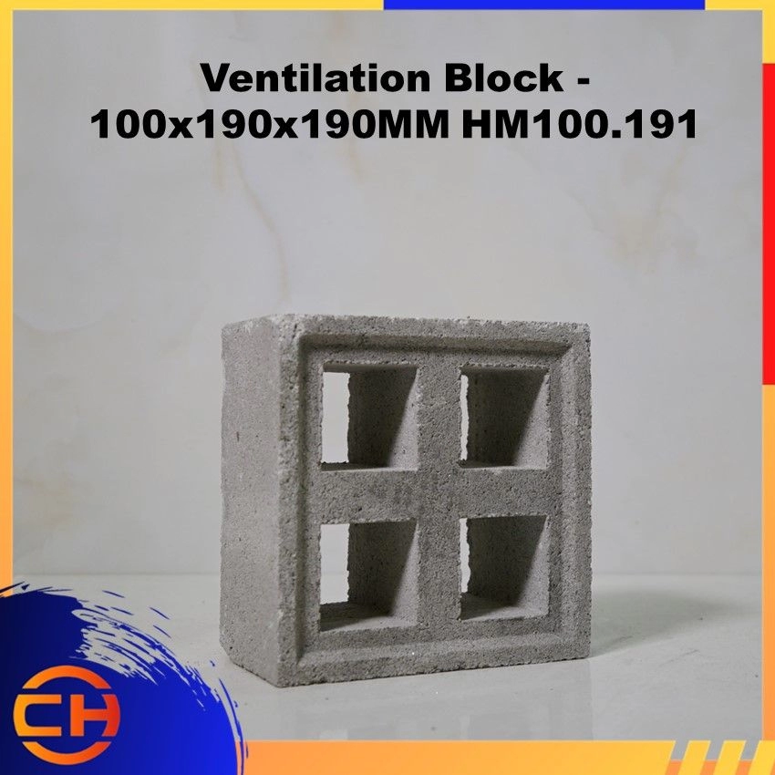 Ventilation Block - 100x190x190MM HM100.191