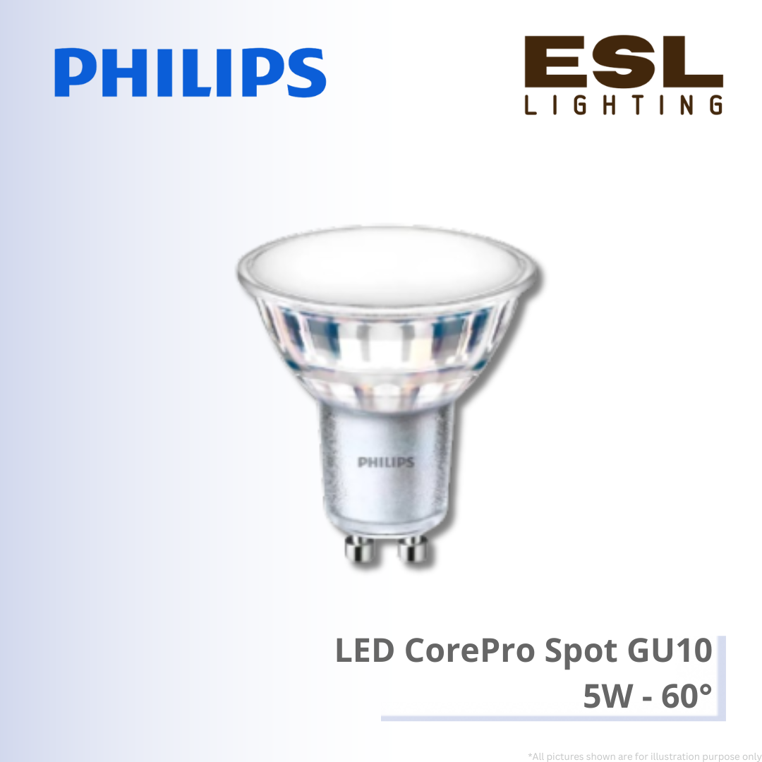 PHILIPS LED CorePro Spot GU10 5W 60掳 - 929002466702 / 929002466802