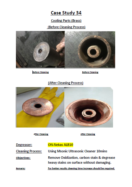 Ultrasonic Cleaning Case Studay 34 - Msonic Ultrasonic Cleaning 10 Mins