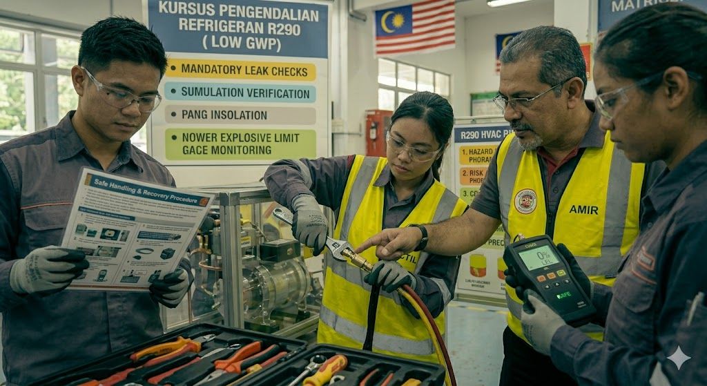 R290 refrigerant handling risk procedures