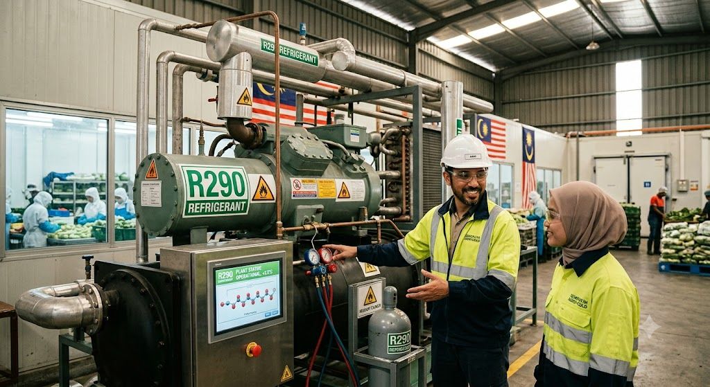 R290 industrial refrigeration use