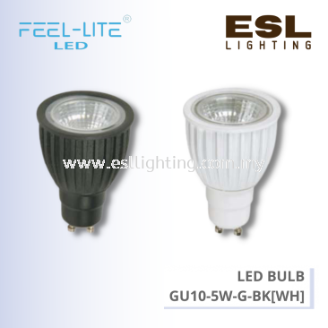 FEEL LITE LED BULB GU10 5W - GU10-5W-G-BK[WH]