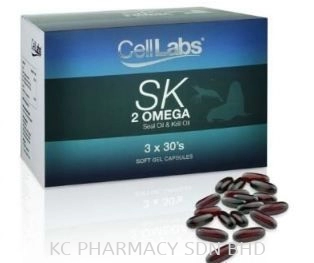 CellLabs SK2 Omega-3 Oil-ONE BOX(3 PACKS x 30's)