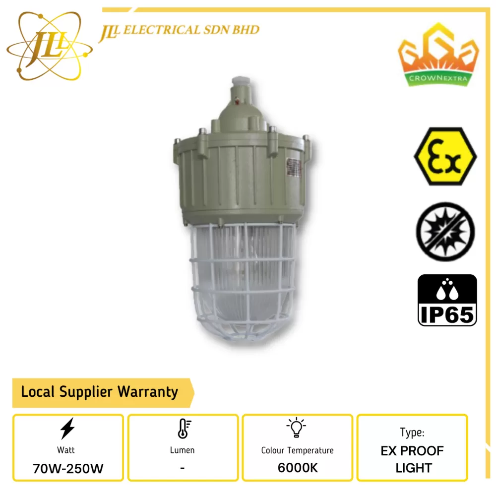 CROWN EX BAD82 SERIES 70-250W 220VAC IP65 EXPLOSION PROOF HID LIGHT [E27/E40]