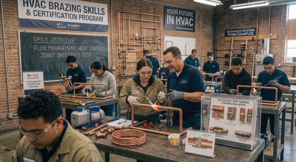HVAC brazing skills training program