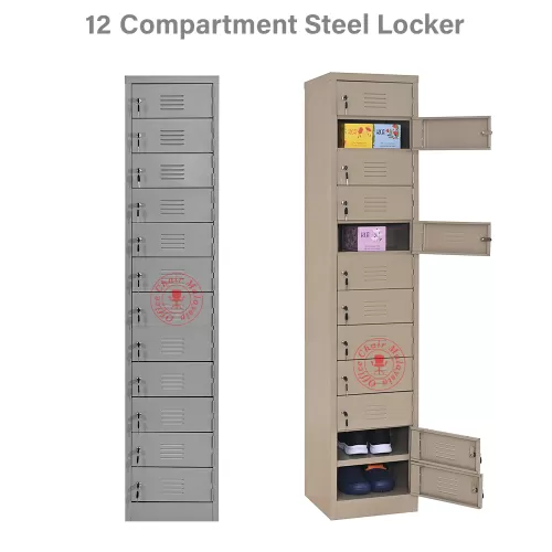Steel Locker - 12 Compartment