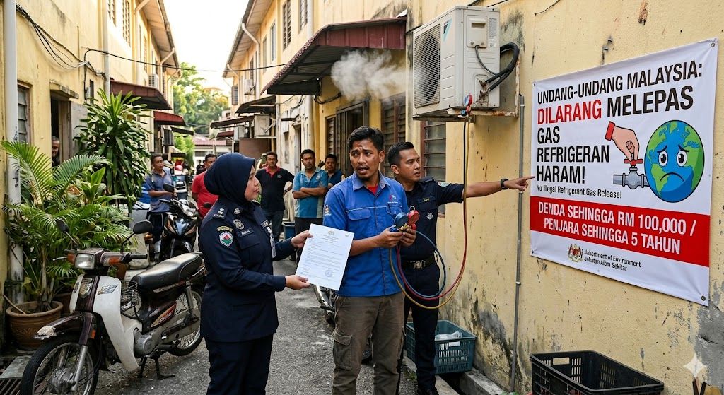 refrigerant venting legal consequences Malaysia DOE
