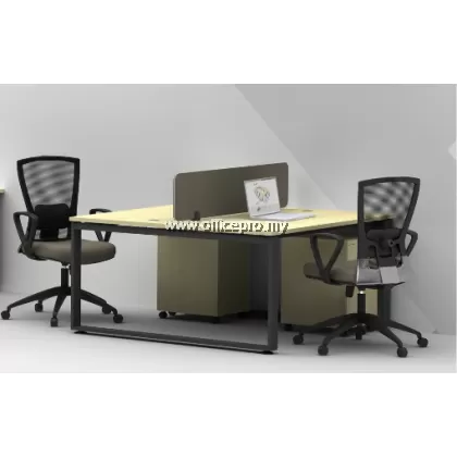 Workstation Office Cluster Of 2 Seater | Office Cubicle | Office Partition Malaysia IP16-SQR-2 