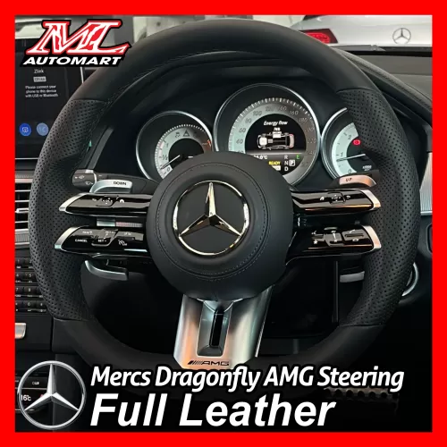 *NEW Mercedes Benz Dragonfly AMG Full Leather Steering 