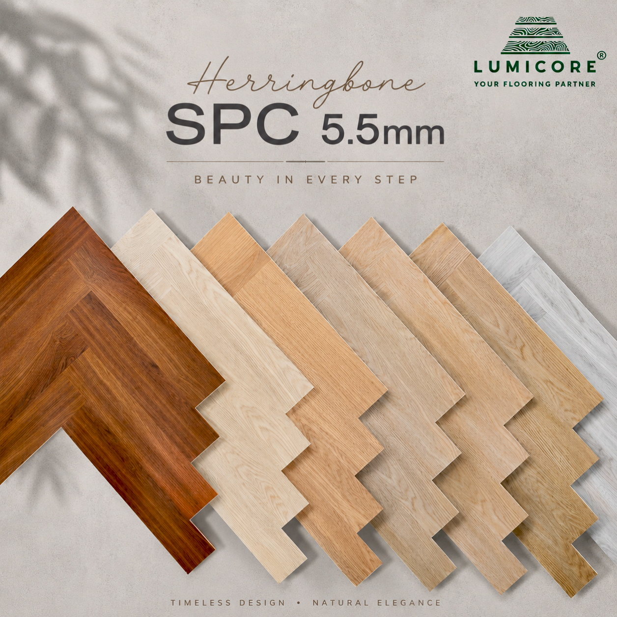 SPC Herringbone 5.5mm Collection
