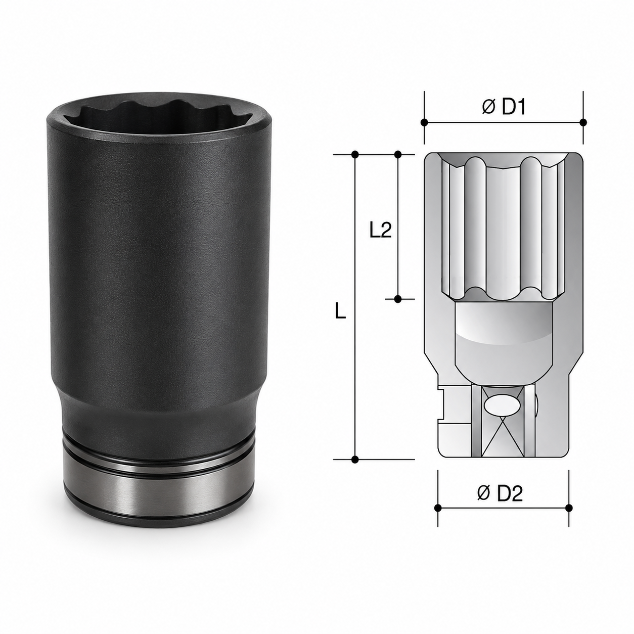 1/2" Sq. Dual Sockets