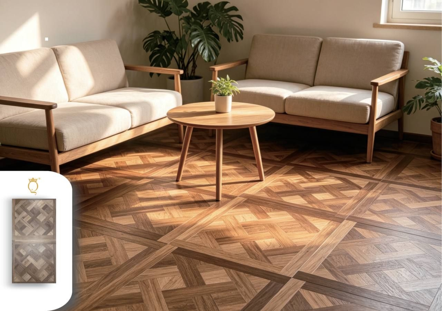 Queens Floor SVT BOUTIQUE (EIR 4D) QSSVTP2-04-09 Bourbon Parquet