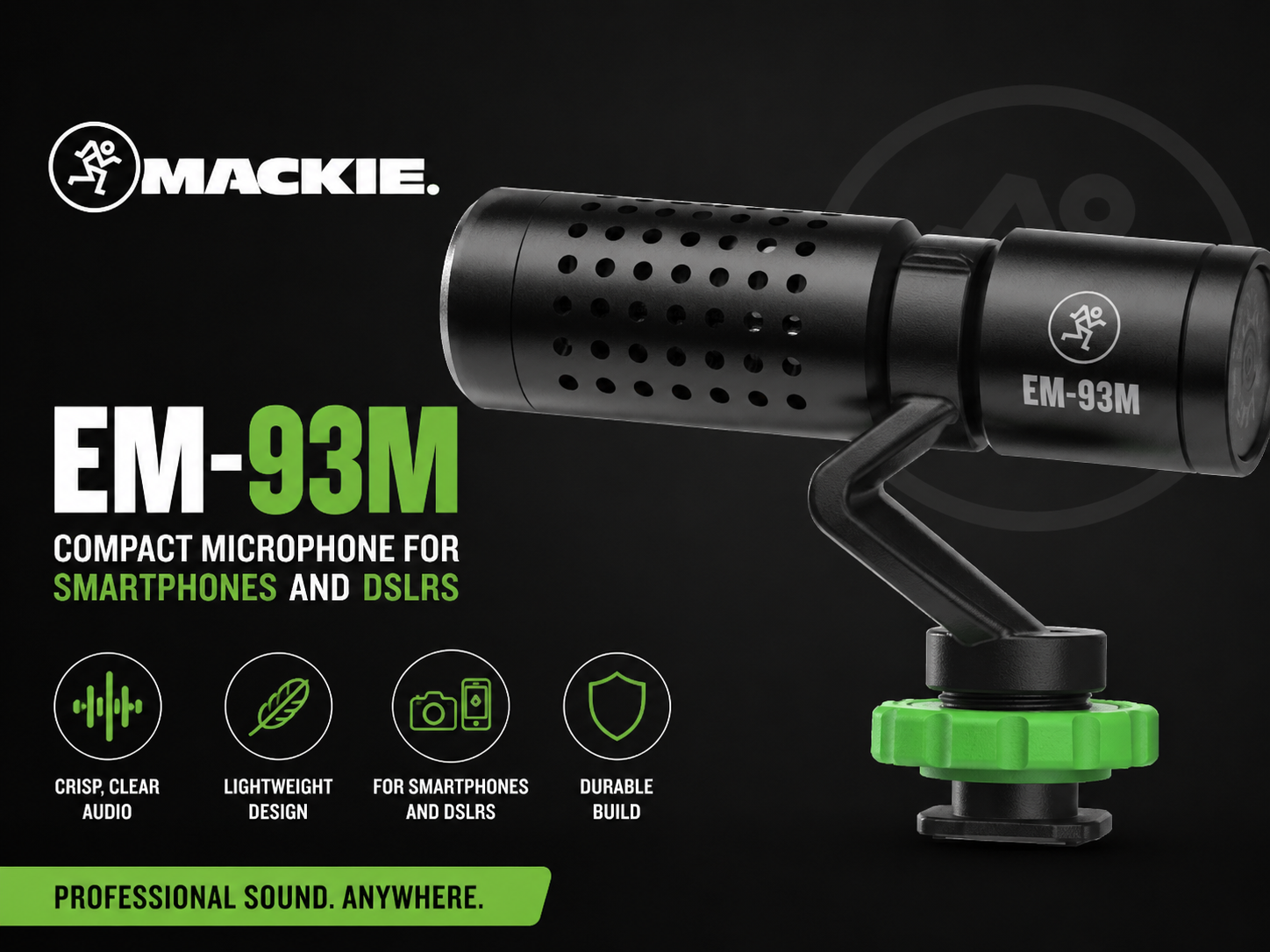 Mackie EM-93M | Compact Microphone for Smartphones and DSLRs
