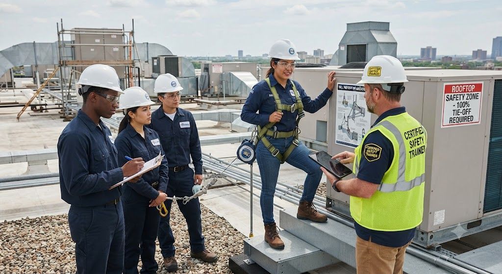 aircon installer PPE harness training requirements