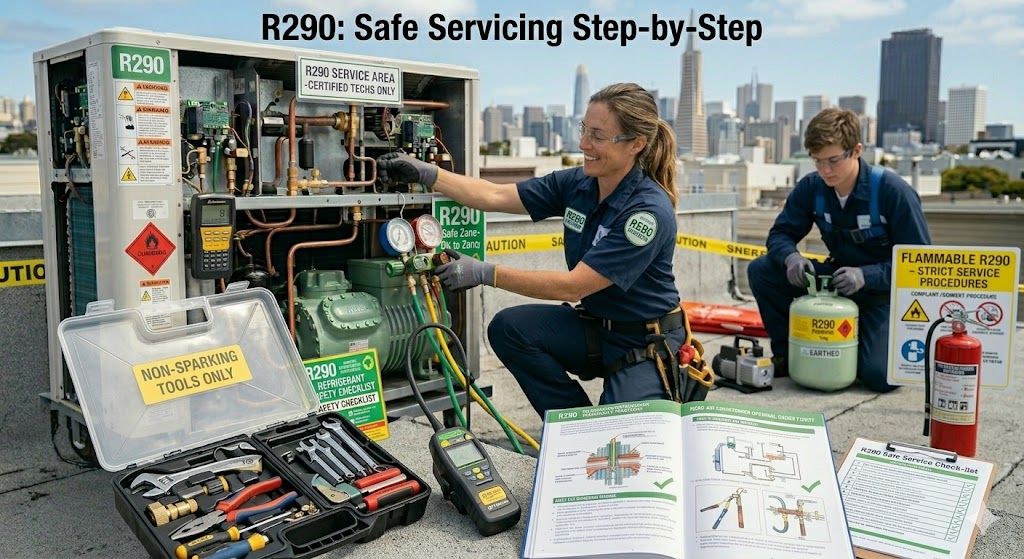 R290 servicing tools and equipment