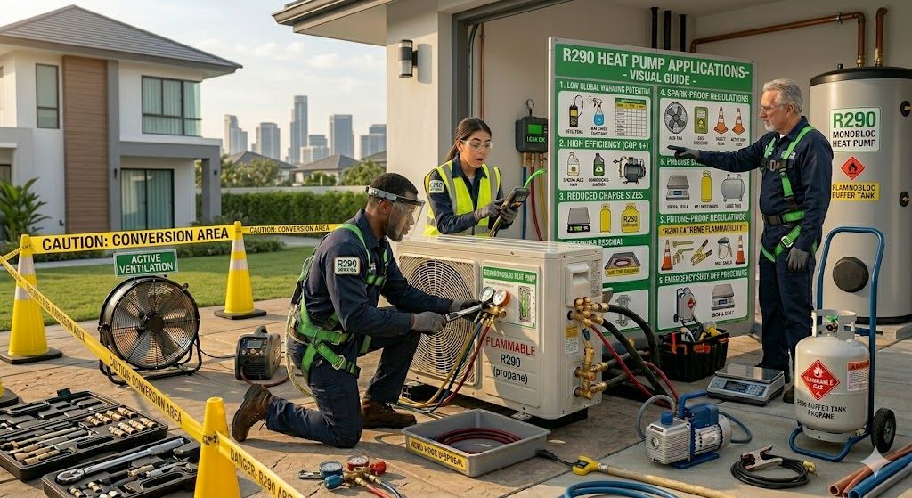 R290 heat pump applications