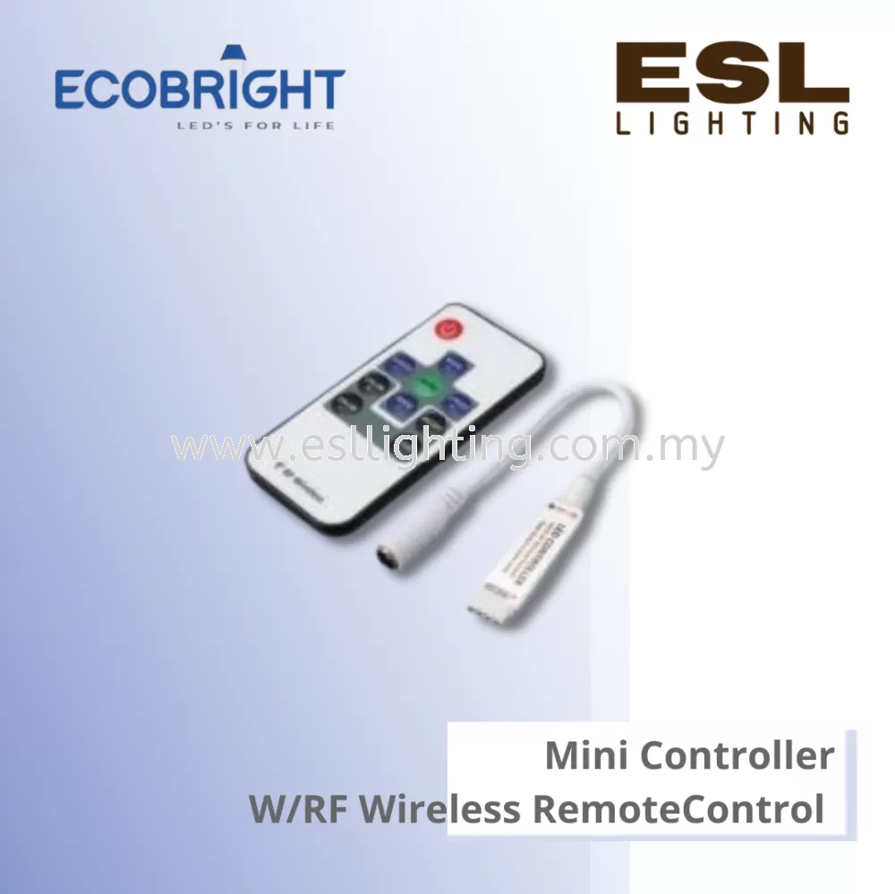 ECOBRIGHT Mini Controller with RF Wireless Remote Control - 5050RGB - RFRC