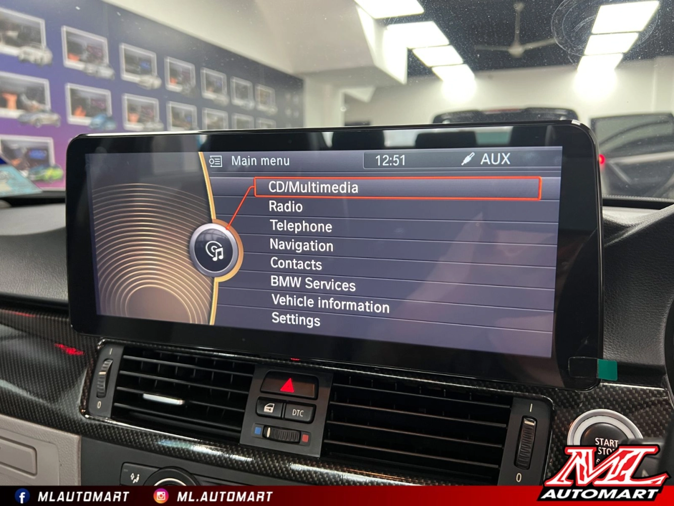 BMW 3 Series E90 Android Monitor (12.3")