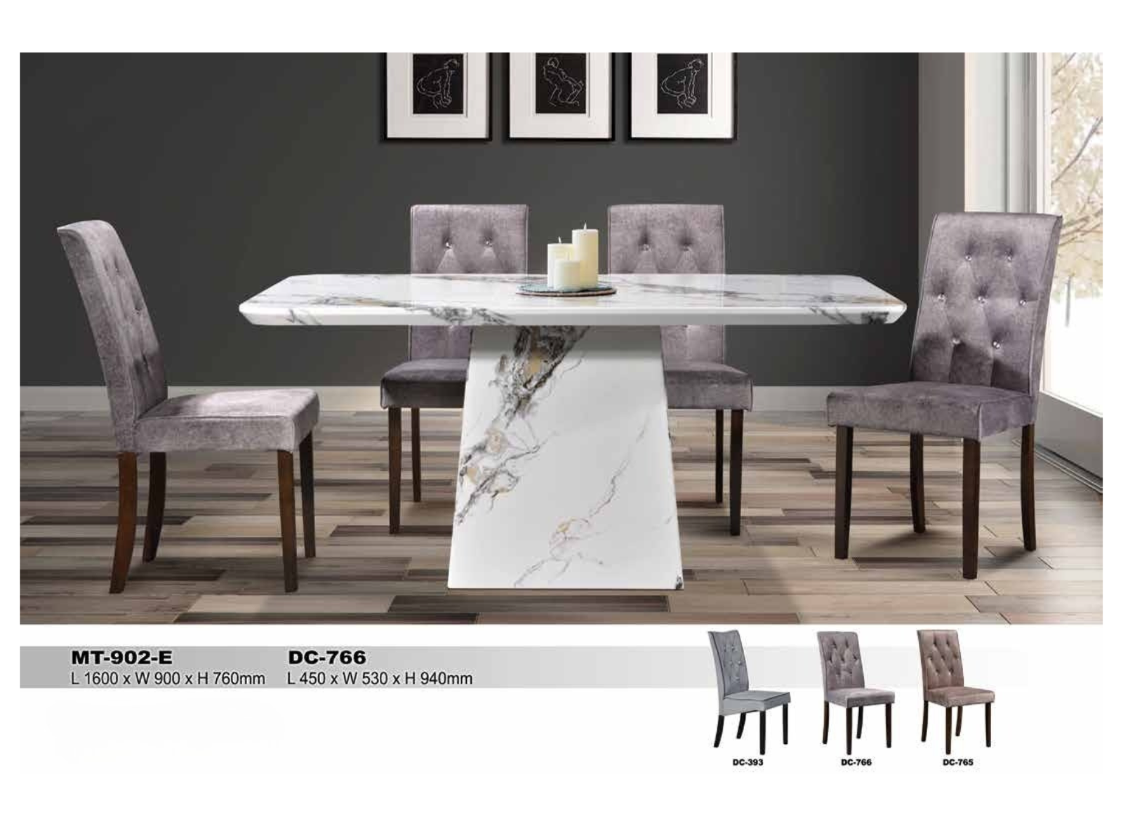 DINING SET (PLZ MT-902-E)