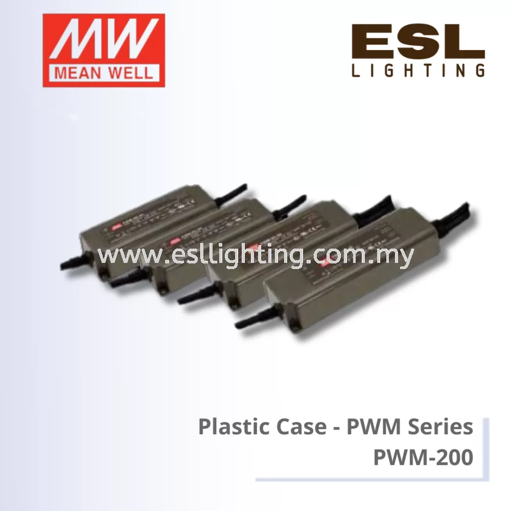 MEANWELL Plastic Case PWM Series - PWM-200