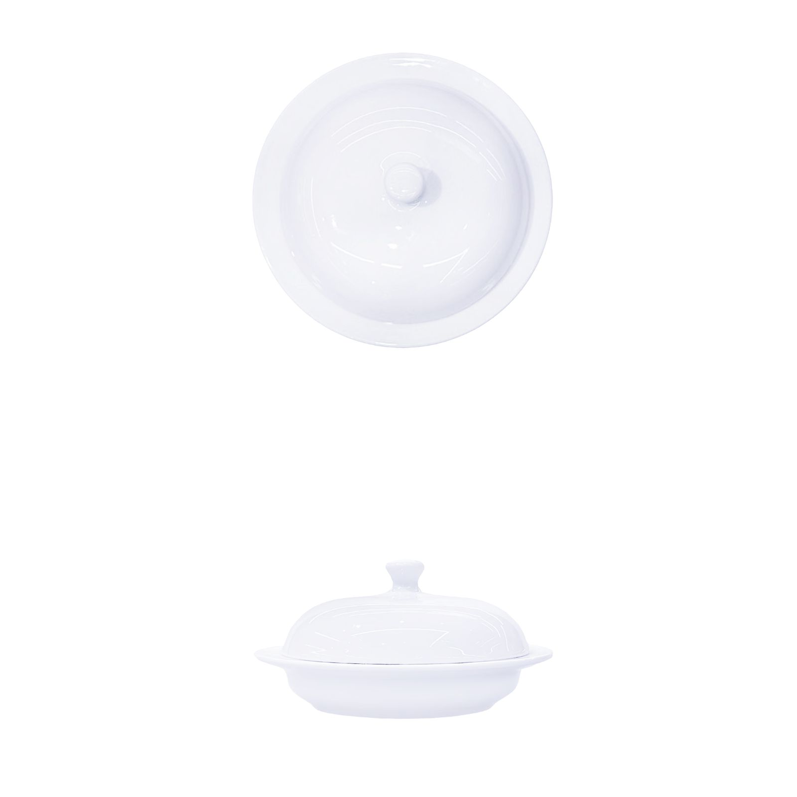 DR-YGB-Ashtray with lid 月光白6.2 带烟缸盖