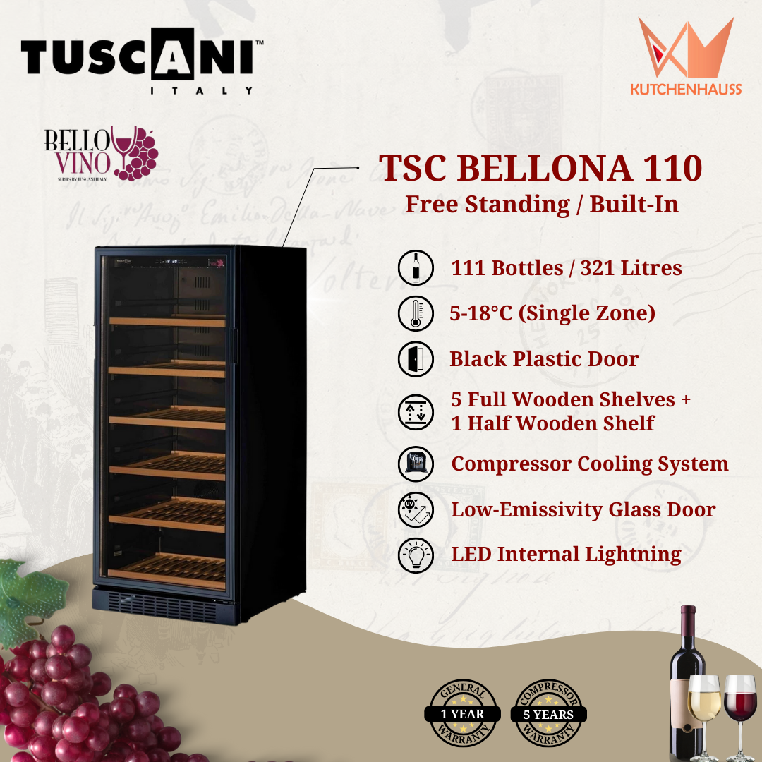 TUSCANI - 111 Bottles Wine Chiller Bello Vino TSC BELLONA 110