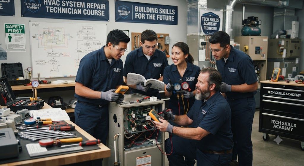 HVAC system repair technician course