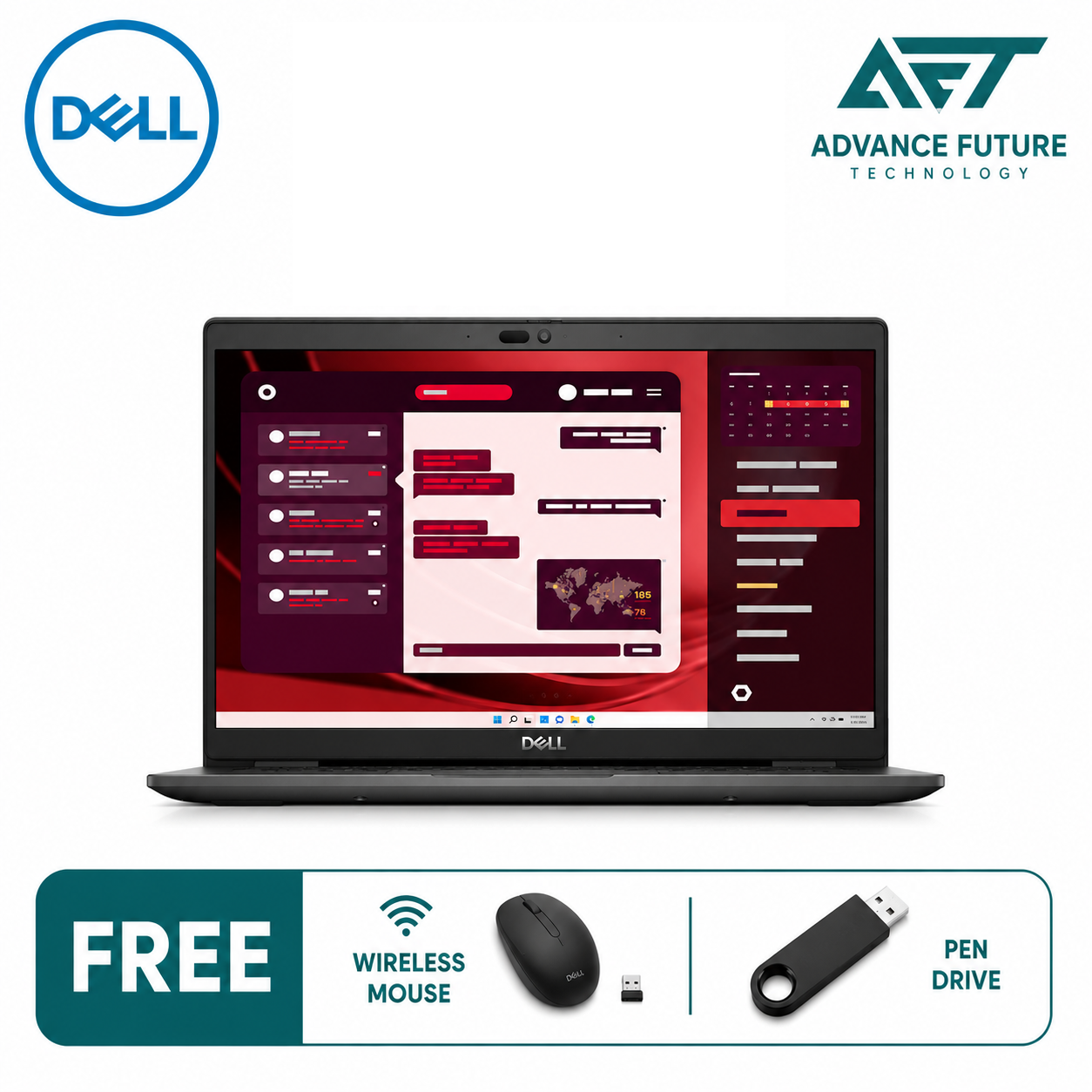 Dell Latitude L3450-i71355-16-512-W11 14" FHD Business Laptop Black ( Intel Core i7 1355U ,16GB, 512GB SSD, Intel, W11Pro )