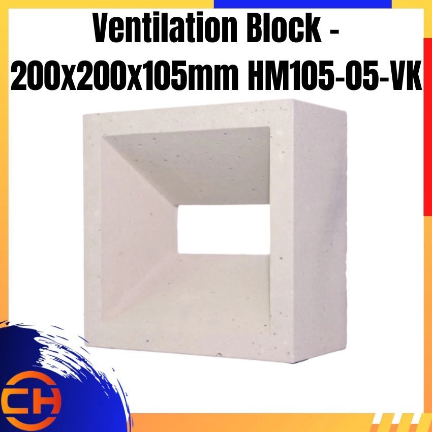 Ventilation Block - 200x200x105mm HM105-05-VK