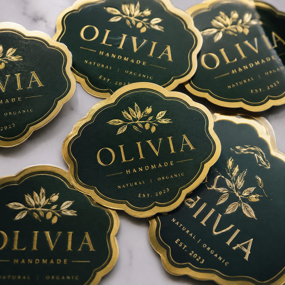 Custom Frame Sticker Printing | Premium Packaging Labels & Branding Stickers