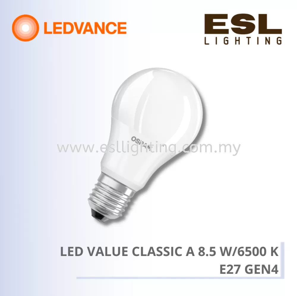 LEDVANCE LED VALUE CLASSIC A 8.5 W/6500 K E27 GEN4 - 4058075202061