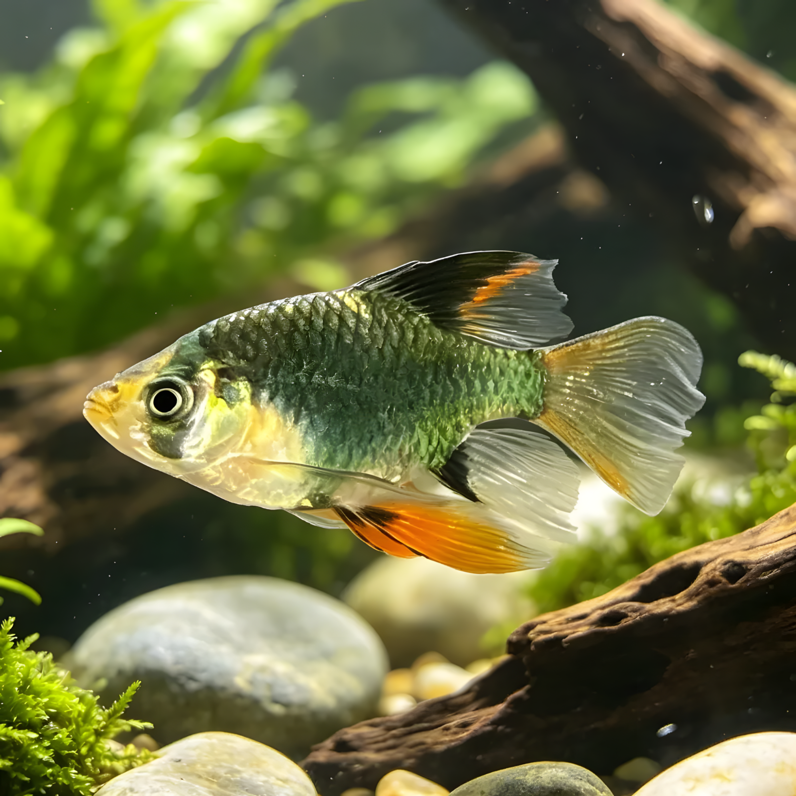 Long Fin Green Tiger Barb