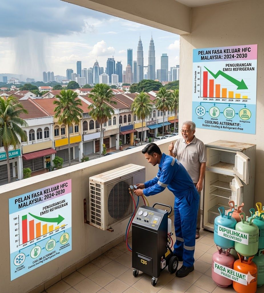 refrigerant gas emission reduction Malaysia